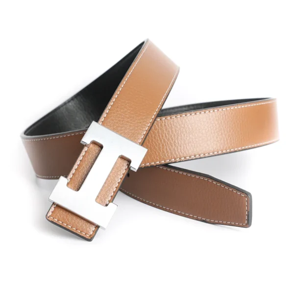 H Buckle Leather Belt - Image 6