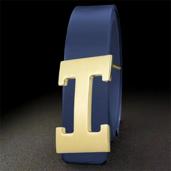 H-H Buckle Leather Belt - Image 4