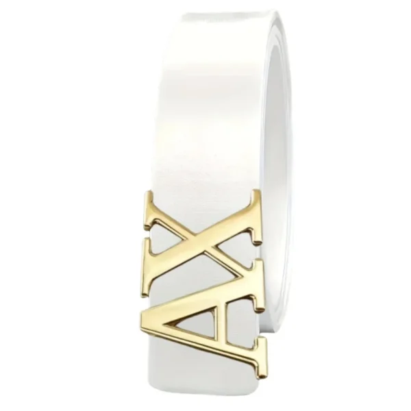 AX Buckle Leather Belt - Image 3