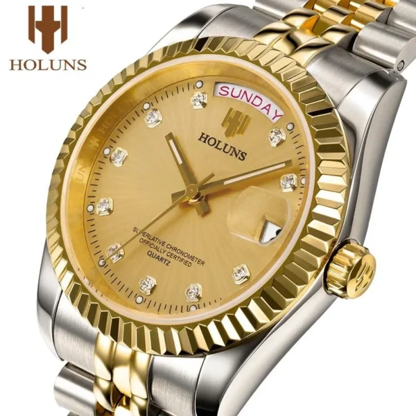 Day-Date Gold & Stainless Steel Quartz