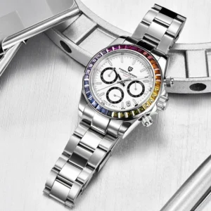 PG Rainbow Stainless Steel Quartz 40mm