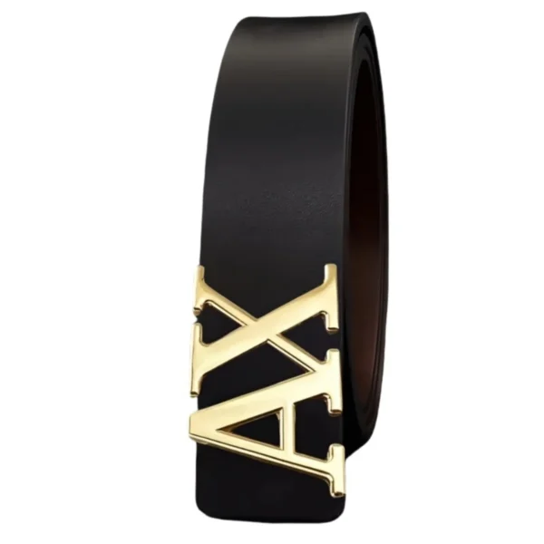 AX Buckle Leather Belt - Image 2